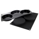 Moule silicone 3 empreintes rondes Ø 10 cm Moule silicone 3 empreintes rondes Ø 10 cm