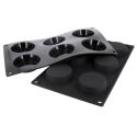 Moule silicone 6 flans 7 cm Moule silicone 6 flans 7 cm