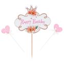 Cake topper assortis "Happy Birthday" thème vintage Cake topper assortis "Happy Birthday" thème vintage