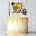Cake topper assortis "Joyeux anniversaire" thème Chevaliers Cake topper assortis "Joyeux anniversaire" thème Chevaliers