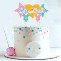 Cake topper assortis thème Gender reveal "Fille ou garçon" Cake topper assortis thème Gender reveal "Fille ou garçon"