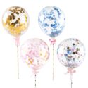 Cake toppers ballons confettis 10 cm (x20) Cake toppers ballons confettis 10 cm (x20)