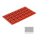 Moule silicone 28 mini savarins carrés Moule silicone 28 mini savarins carrés