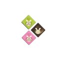 Carrés chocolat lapins à lunettes Joyeuses Pâques assortis (x80) Carrés chocolat lapins à lunettes Joyeuses Pâques assortis (x80)