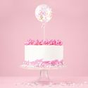 Cake toppers ballons & confettis (x2) Cake toppers ballons & confettis (x2)