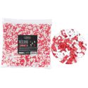 Décors comestibles sucres d'orge rouges et blancs 1 kg Décors comestibles sucres d'orge rouges et blancs 1 kg