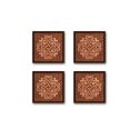 Moule carrés chocolat décor arabesques Moule carrés chocolat décor arabesques
