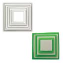 Découpoirs carrés assortis PME (x6) Découpoirs carrés assortis PME (x6)