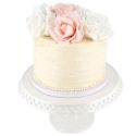 Présentoir gâteau en céramique dentelle fantaisie 25 cm Présentoir gâteau en céramique dentelle fantaisie 25 cm