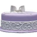 Ruban pâte à sucre blanc arabesques (1,25 m) Ruban pâte à sucre blanc arabesques (1,25 m)