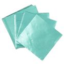 Carrés alu vert pastel pour bonbons et chocolats (x50) Carrés alu vert pastel pour bonbons et chocolats (x50)