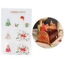 Transfert chocolat thème Noël classique Transfert chocolat thème Noël classique