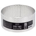 Cercle à tarte perforé inox H 3,5 cm Ø 8 cm Patisdécor Cercle à tarte perforé inox H 3,5 cm Ø 8 cm Patisdécor