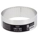 Cercle à tarte perforé inox H 3,5 cm Ø 10 cm Patisdécor Cercle à tarte perforé inox H 3,5 cm Ø 10 cm Patisdécor