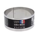 Cercle à mousse inox H 4,5 cm Ø 10 cm Patisdécor Cercle à mousse inox H 4,5 cm Ø 10 cm Patisdécor