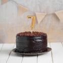 Chiffre 3D 7 doré sur pique Patisdécor Chiffre 3D 7 doré sur pique Patisdécor