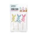 Têtes de lapins pastel assorties sur pique Patisdécor (x3) Têtes de lapins pastel assorties sur pique Patisdécor (x3)