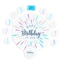 Décors comestibles en azyme assortis thème anniversaire n°4 Décors comestibles en azyme assortis thème anniversaire n°4