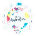 Décors comestibles en azyme assortis thème anniversaire n°6 Décors comestibles en azyme assortis thème anniversaire n°6
