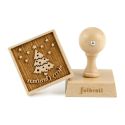 Tampon à biscuit bois Merry Christmas Tampon à biscuit bois Merry Christmas