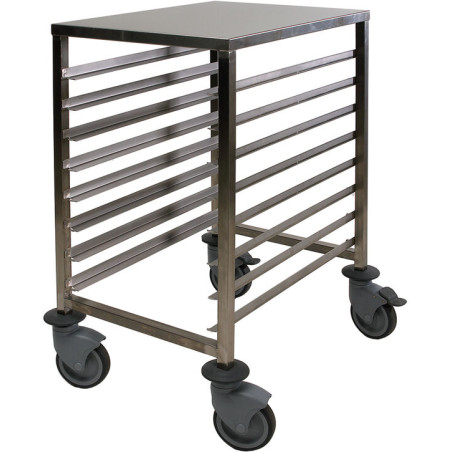Chariot bas inox 8 niveaux...