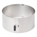 Cercle à biscuit extensible inox H 9 cm Ø 17-30 cm Cercle à biscuit extensible inox H 9 cm Ø 17-30 cm