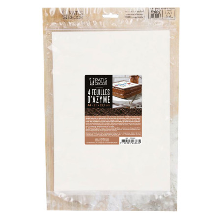 Feuille azyme A4 0,8 mm (x4)