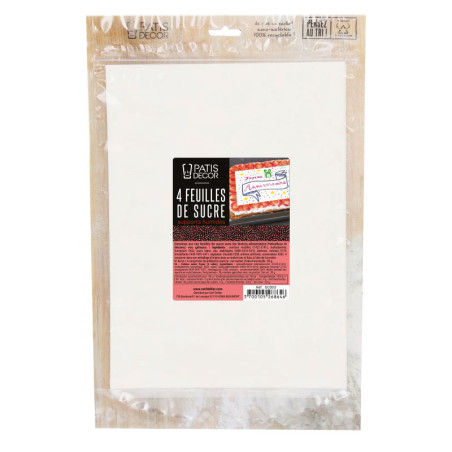 Feuille de sucre A4 (x4)