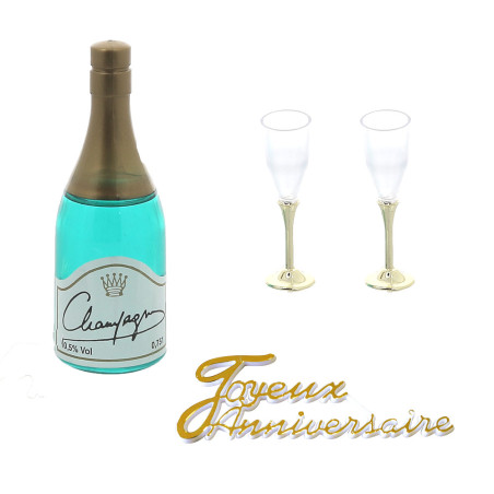 Kit décor Gâteau Bouteille...