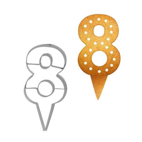 Emporte-pièces cake topper "8"