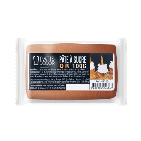 Pâte à sucre or 100 g - DDM...