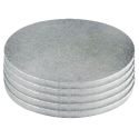 Cake Drums Ronds Argent Ø 17 cm (x5) Cake Drums Ronds Argent Ø 17 cm (x5)