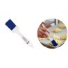 Pinceau plat bleu fleuré manche plastique 35 mm