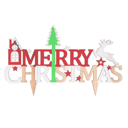 Cake topper Merry Christmas