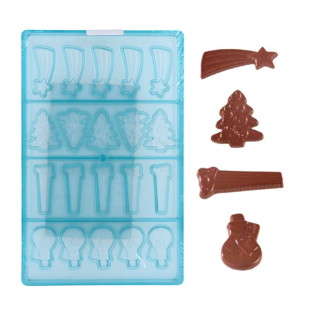 Moule chocolat 20 décors de...