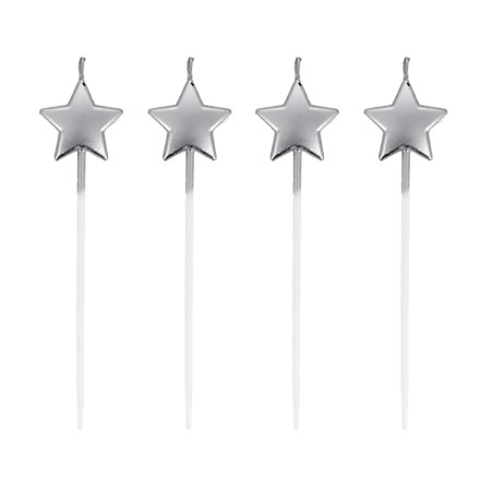 4 bougies étoiles à piquer...