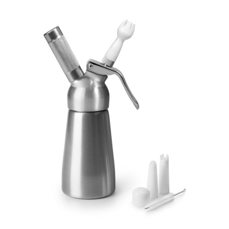 Siphon à crème argent