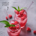 4 pailles en verre et goupillon 20 cm - Ø 8 mm ambiance 4 pailles en verre et goupillon 20 cm - Ø 8 mm ambiance