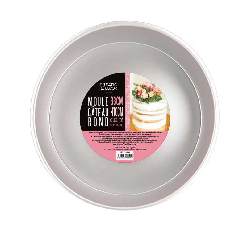 Moule à gâteau rond Hauteur 10 cm Ø 33 cm