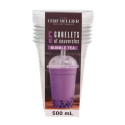 5 gobelets et couvercles bubble tea - 500 ml 5 gobelets et couvercles bubble tea - 500 ml