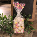 Sachets polypro à fond carton argenté, décor œufs de Pâques ambiance Sachets polypro à fond carton argenté, décor œufs de Pâques ambiance