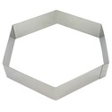 Hexagone à mousse inox ht 4,5 cm Hexagone à mousse inox ht 4,5 cm