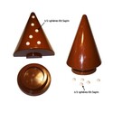 Moule chocolat 1/2 sphères kit sapin Moule chocolat 1/2 sphères kit sapin