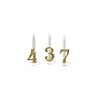 Support, Chiffre Or et Bougie (x10)